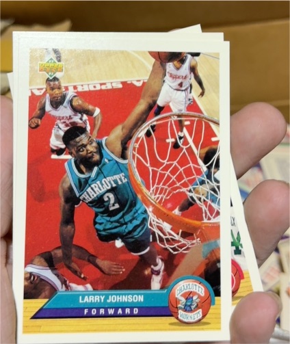 1992-93 Upper Deck McDonald's #P4 Larry Johnson — front