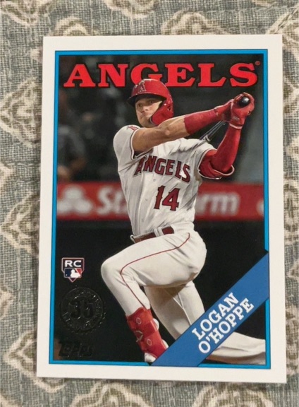 2023 Topps Series 2 #2T88-8 Logan O'Hoppe 1988 Topps 35th Anniversary Rookie Card — front