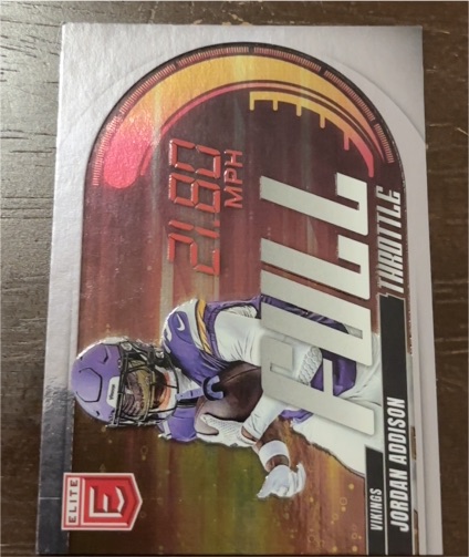 2025 Donruss Elite Full Throttle Green #7 Jordan Addison — front