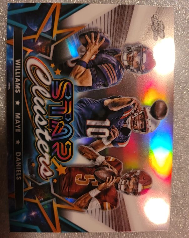 2024 Topps Chrome Cosmic Star Clusters #SCL-1 Williams Maye Daniels — front