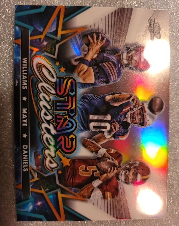 2024 Topps Chrome Cosmic #SCL-1 Daniels/Williams/Maye Star Clusters — front