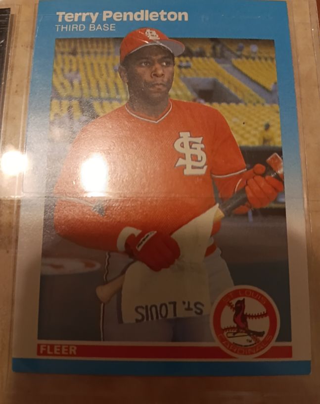 1987 Fleer #306 Terry Pendleton — front