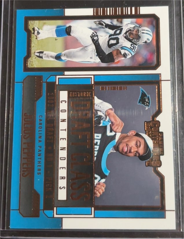 2023 Panini Contenders Historic Draft Class #HDC-JP Julius Peppers — front