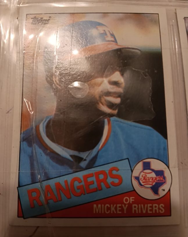 1985 Topps Baseball #371 Mickey Rivers — front