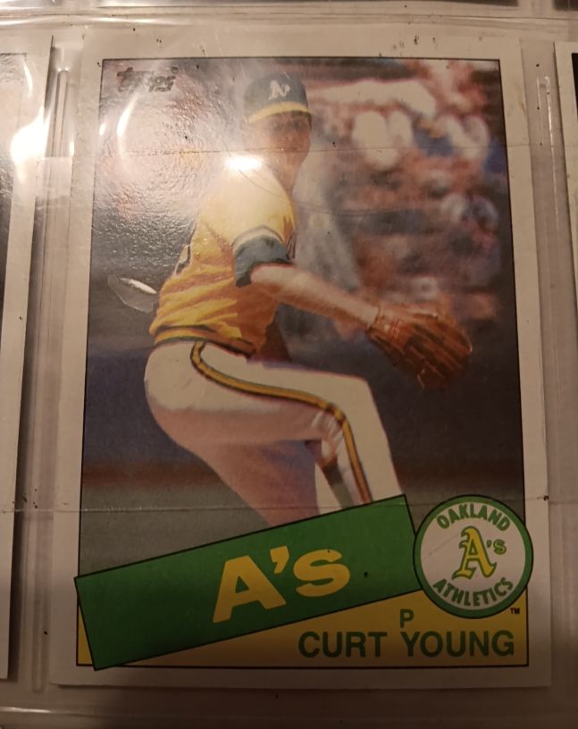 1985 Topps #293 Curt Young — front