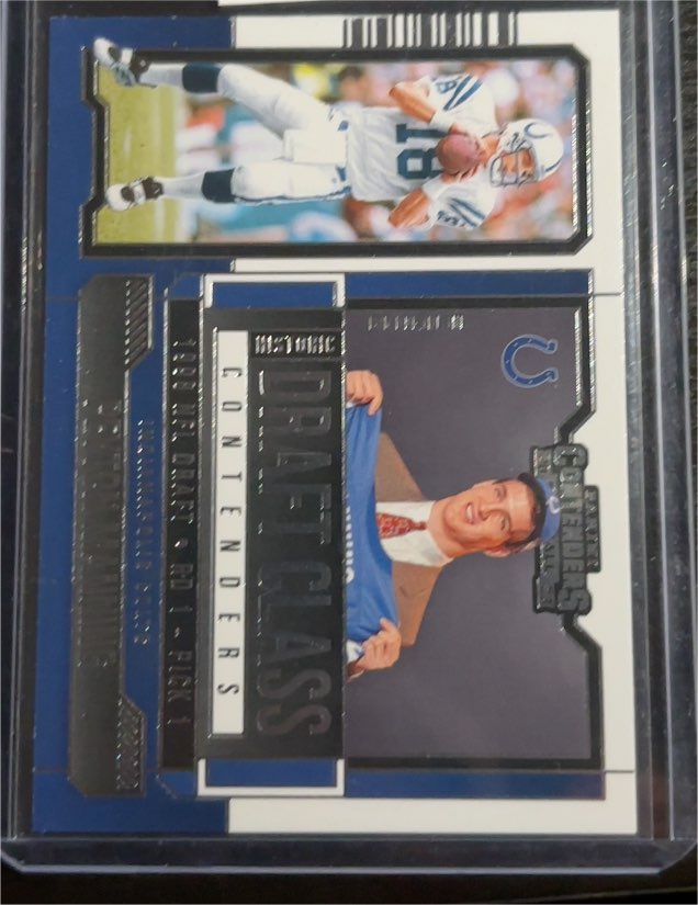 2023 Panini Contenders #HDC-PM Peyton Manning Historic Draft Class Contenders — front