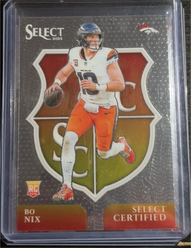 2024 Panini Select #4 Bo Nix Select Certified Rookies — front