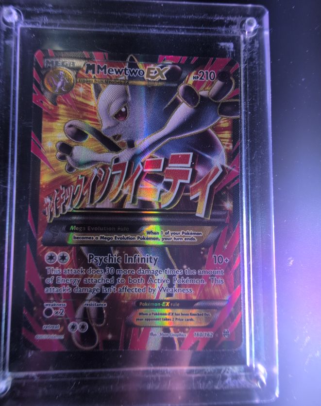 2015 Pokémon XY Breakthrough #160 Mega M Mewtwo EX — front
