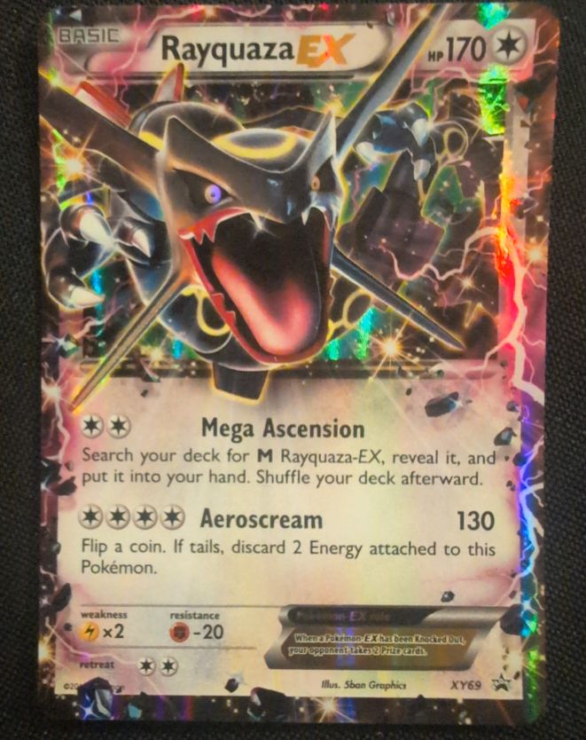 2015 Pokémon XY #XY69 Rayquaza EX — front
