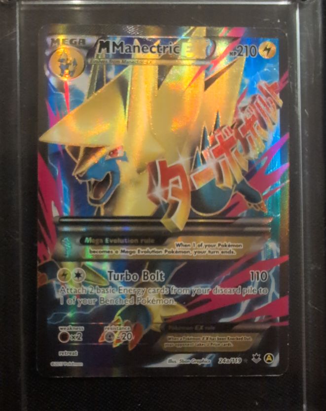 2017 Pokémon Mega Manectric EX 24a/119 — front