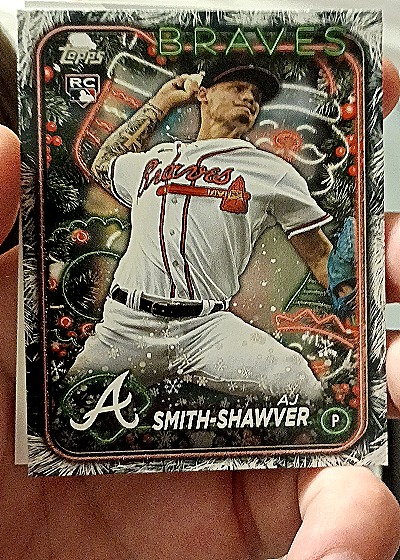 2024 Topps Holiday #H23 AJ Smith-Shawver — front