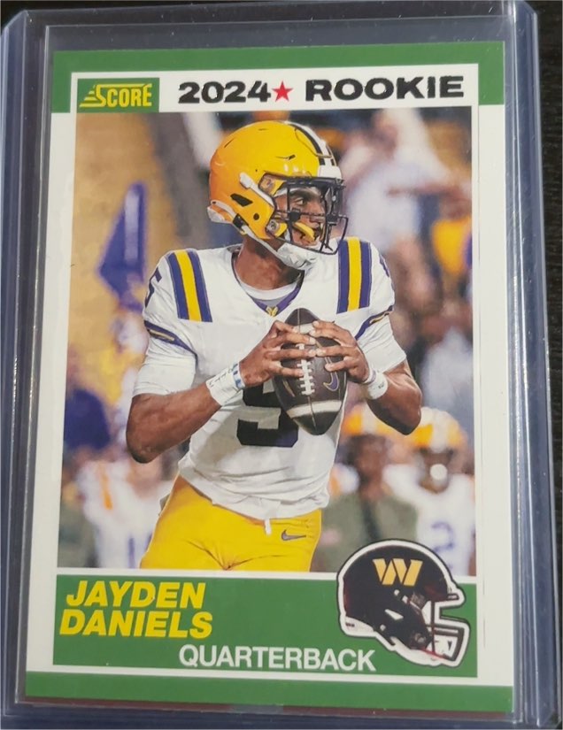 2024 Score #2 Jayden Daniels Rookie Card — front