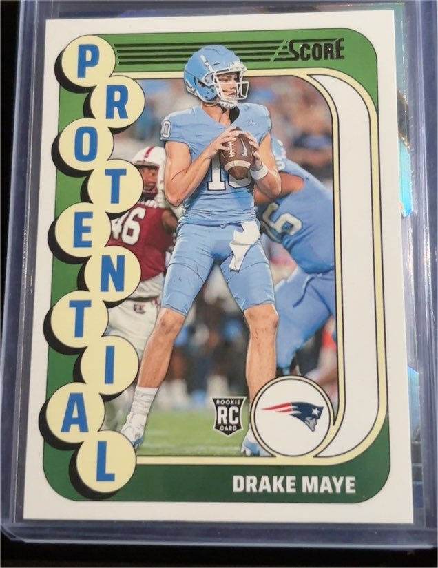 2024 Panini Score #2 Drake Maye Protential Rookie — front