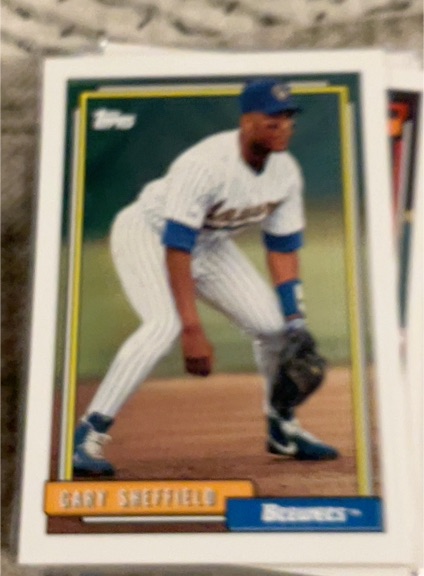 1992 Topps #695 Gary Sheffield — front