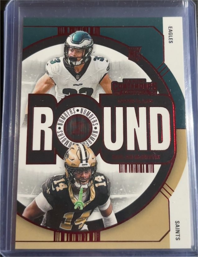2024 Panini Contenders Round Numbers #11 Cooper DeJean & Kool-Aid McKinstry — front