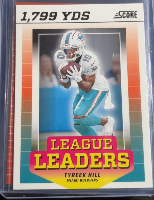 2024 Score League Leaders #LL-THL Tyreek Hill — front