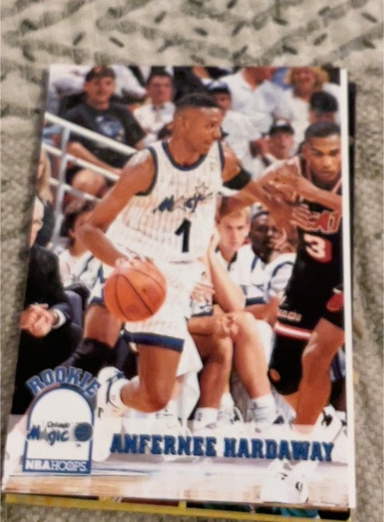 1993-94 Hoops #380 Anfernee Hardaway — front