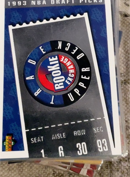 1993 Upper Deck NBA Draft Picks Rookie Exchange #TC1 — front