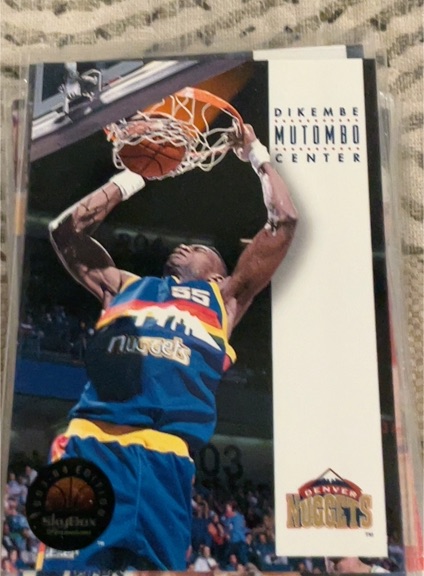 1993-94 SkyBox #63 Dikembe Mutombo — front