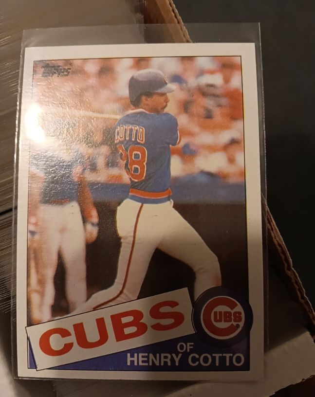 1985 Topps #267 Henry Cotto Cubs RC — front