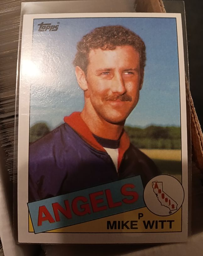 1985 Topps #309 Mike Witt — front