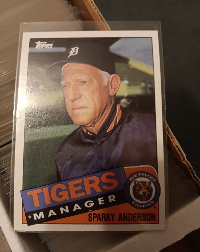1985 Topps #307 Sparky Anderson — front