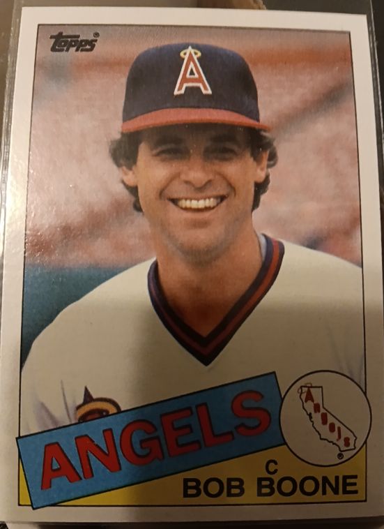 1985 Topps #348 Bob Boone — front