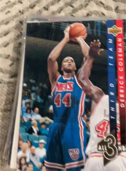 1993-94 Upper Deck All-NBA #AN12 Derrick Coleman — front