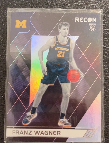 2021 Panini Chronicles Draft Picks Recon #129 Franz Wagner Rookie Michigan — front