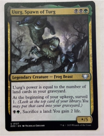 2025 Magic: The Gathering Commander: Edge of Eternities #127 Uurg, Spawn of Turg — front