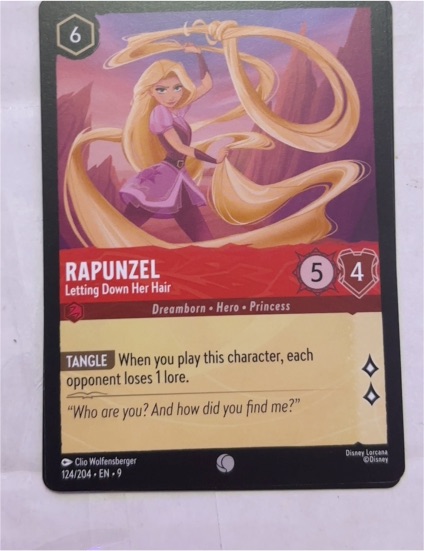 Disney Lorcana The First Chapter #124 Rapunzel Letting Down Her Hair — front