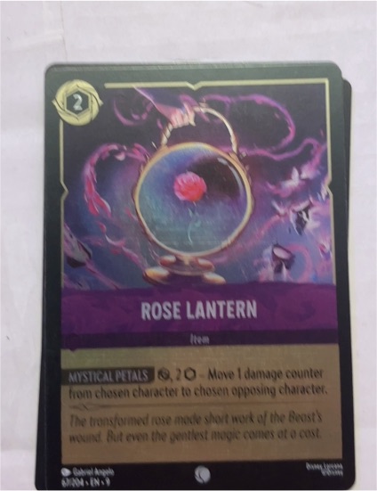 2024 Disney Lorcana Ursula's Return #65/204 Rose Lantern — front
