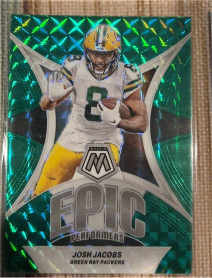 2024 Panini Mosaic #EP-JJ Josh Jacobs Epic Performers — front