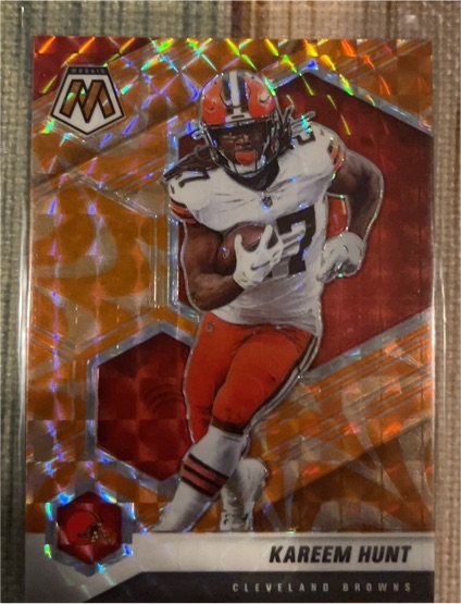 2021 Panini Mosaic #56 Kareem Hunt — front