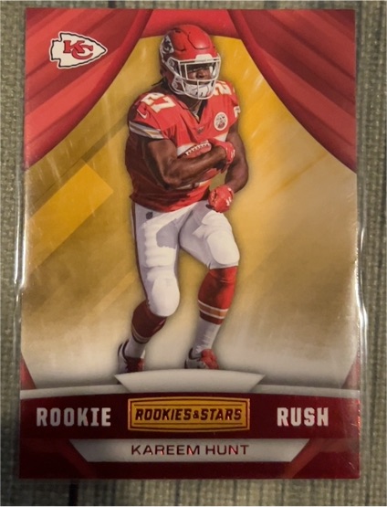 2017 Panini Rookies & Stars #6 Kareem Hunt Rookie Rush — front