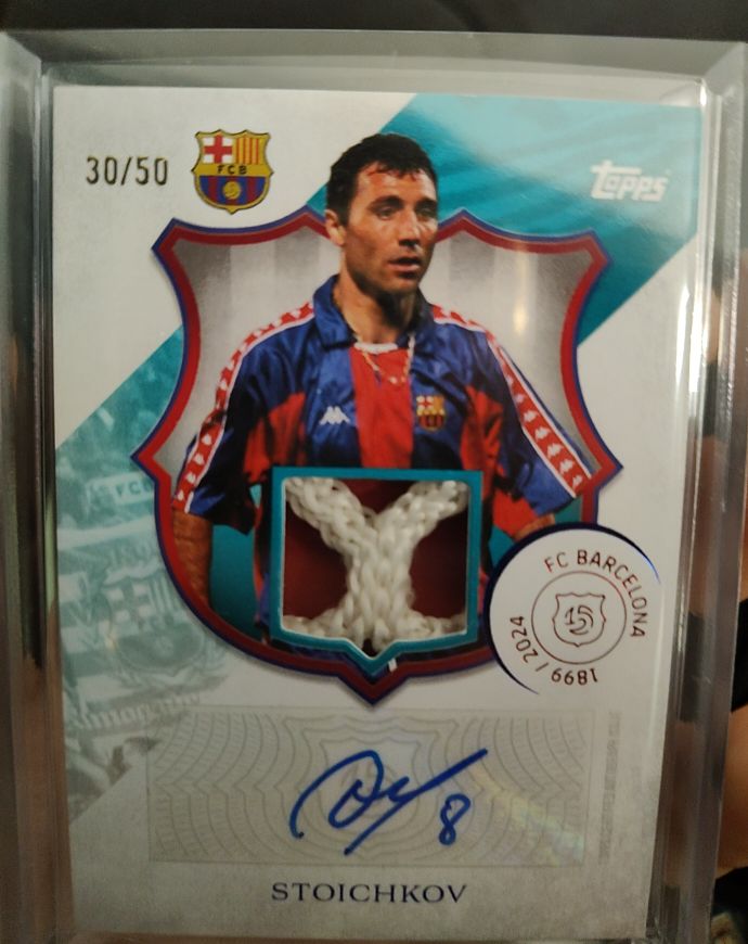 2024-25 Topps FC Barcelona 125th Anniversary Stoichkov Legacy Auto #15 — front