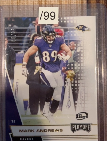 2020 Panini Playoff #89 Mark Andrews — front