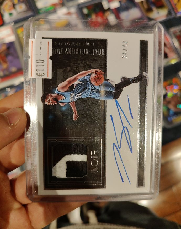 2019 Panini Noir #34 Jarrett Culver Rookie Patch Autograph — front