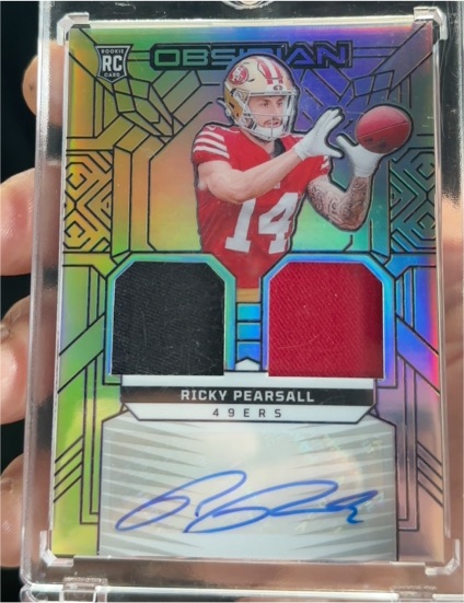 2024 Panini Obsidian Rookie Materials Ink #RMI-RPE Ricky Pearsall — front