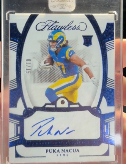 2023 Panini Flawless Rookie Gems Signatures #01/15 Puka Nacua — front
