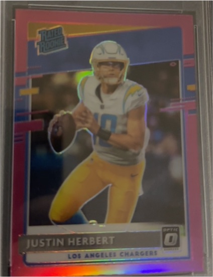 2020 Donruss Optic #P303 Justin Herbert — front