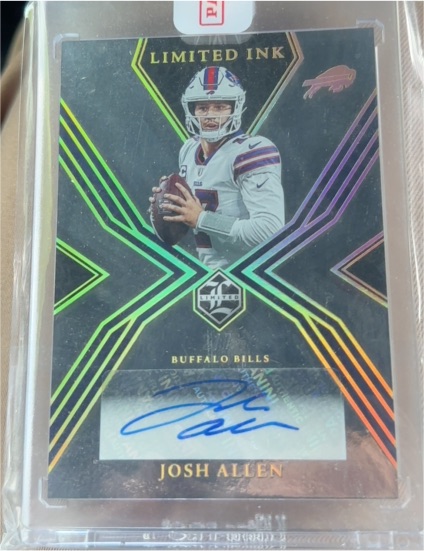 2022 Panini Limited Ink #LI-JAL Josh Allen — front