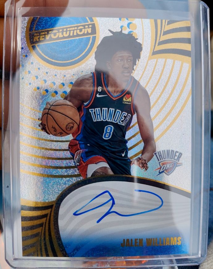 2023 Panini Revolution On Card Auto #A-JWT Jalen Williams — front