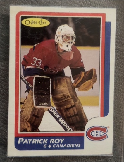 1986-87 O-Pee-Chee #53 Patrick Roy — front