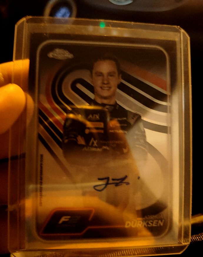 2024 Topps Chrome Formula 1 F1 F2 Joshua Durksen Auto #CAC-DUR — front