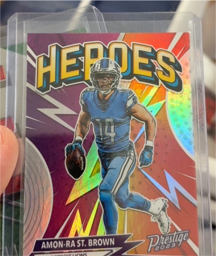 2023 Panini Prestige #H-15 Amon-Ra St. Brown — front