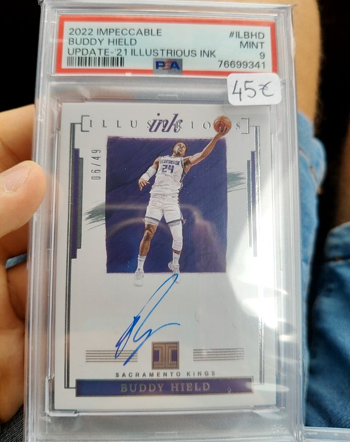 2022 Panini Impeccable #ILBHD Buddy Hield Illustrious Ink — front