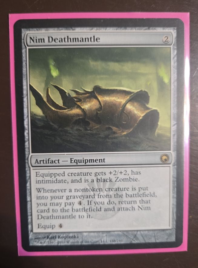 2010 Magic: The Gathering Scars of Mirrodin #188 Nim Deathmantle — front