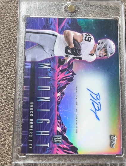 2024 Topps Midnight #RHS-BB Brock Bowers Rookie Horizon Signatures — front