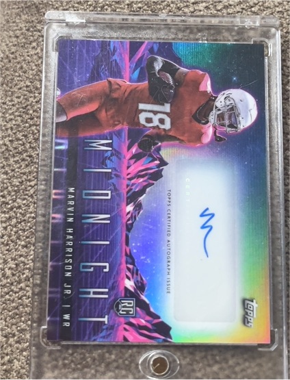 2024 Topps Midnight Marvin Harrison Jr. Horizon Signatures Auto RC #RHS-MH — front